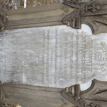 SLATER John Francis 1876 &amp; Sarah Ann BLAND -1912