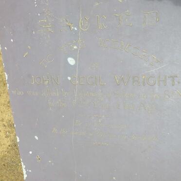 WRIGHT John Cecil -1847 