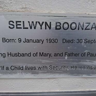BOONZAAIER Selwyn 1930-2009 