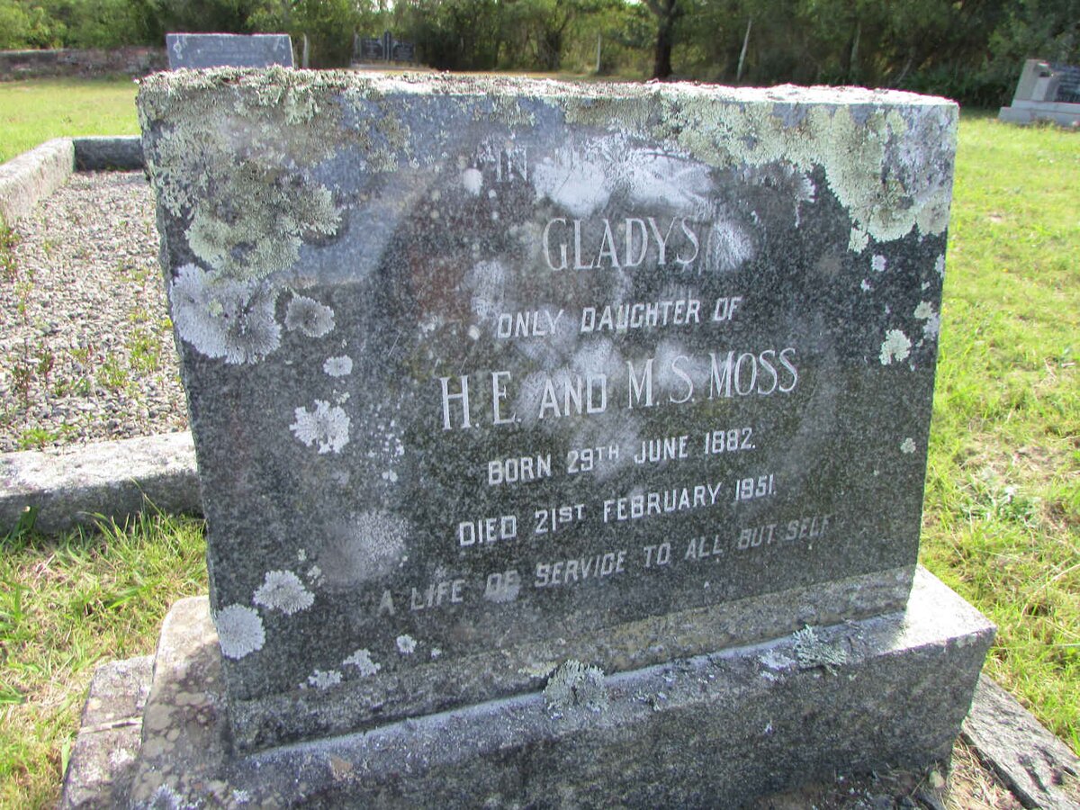 MOSS Gladys 1882-1951