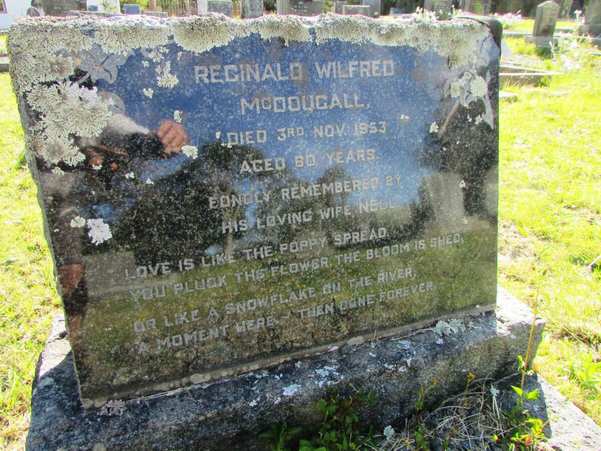 McDOUGALL Reginald Wilfred -1953