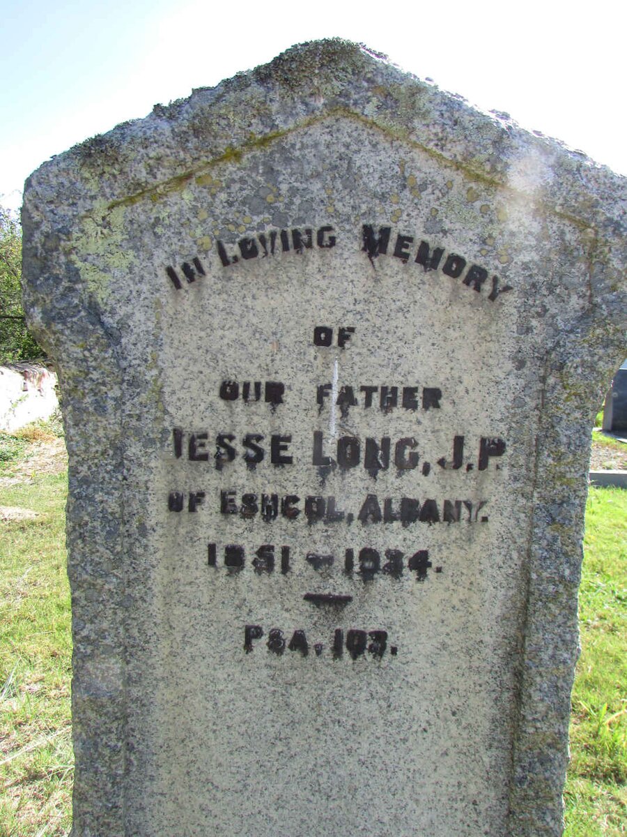 LONG Jesse 1851-1934