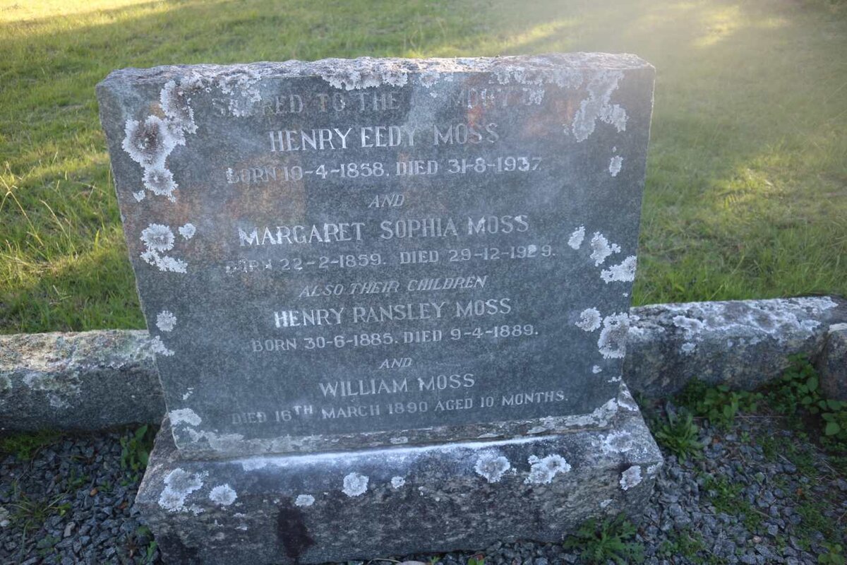 MOSS Henry Eedy 1858-1937 &amp; Margaret Sophia 1859-1929