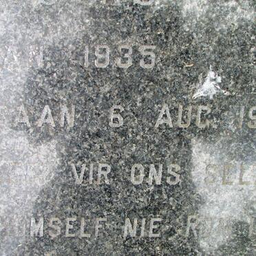 PLESSIS Helgard Muller, du 1935-1988