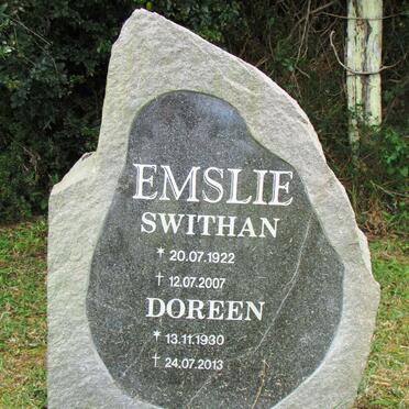 EMSLIE Swithan 1922-2007 &amp; Doreen 1930-2013