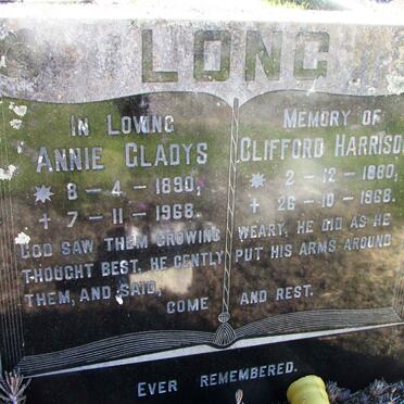 LONG Clifford Harrison 1880-1968 &amp; Annie Gladys 1890-1968