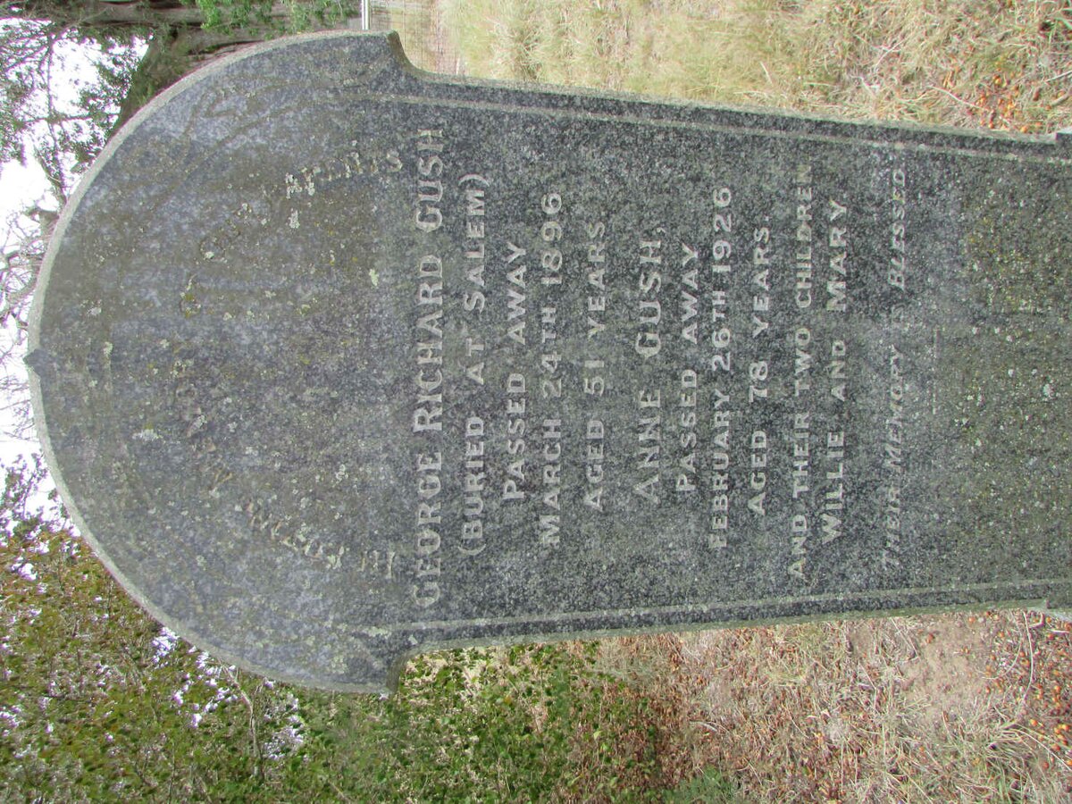 GUSH George Richard -1896 &amp; Anne -1926 :: GUSH Willie :: GUSH Mary