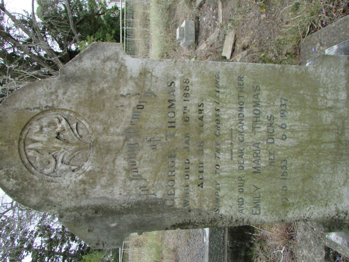 THOMAS George -1888 :: THOMAS Emily Maria nee DICKS 1853-1937