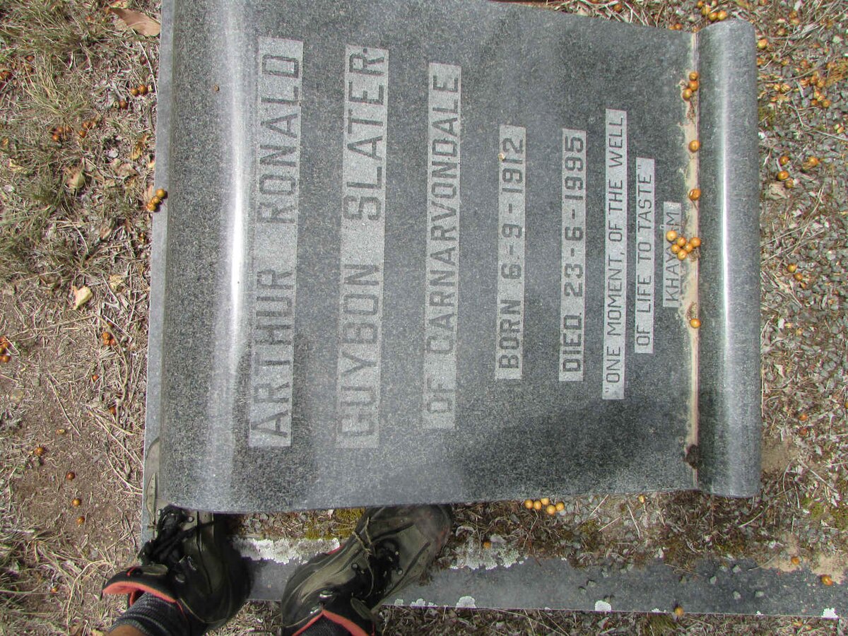 SLATER Arthur Ronald Guybon 1912-1995