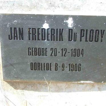 PLOOY  Jan Frederik, du  1904-1906 