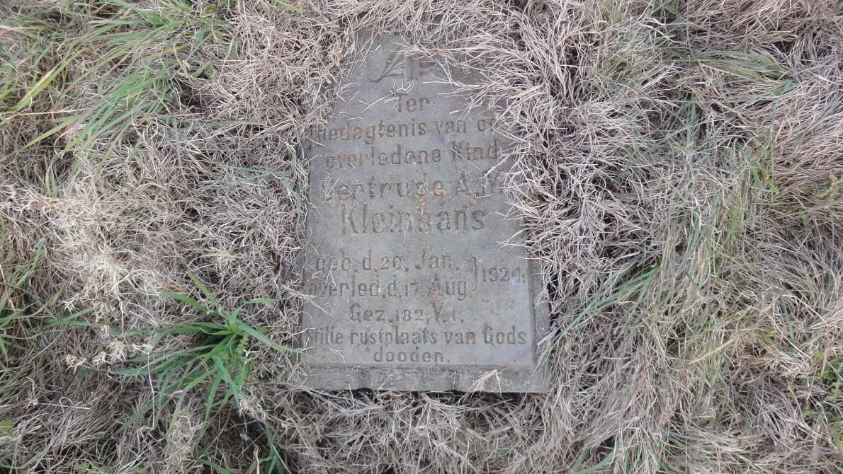 KLEINHANS Gertrude A.M. 1924-1924