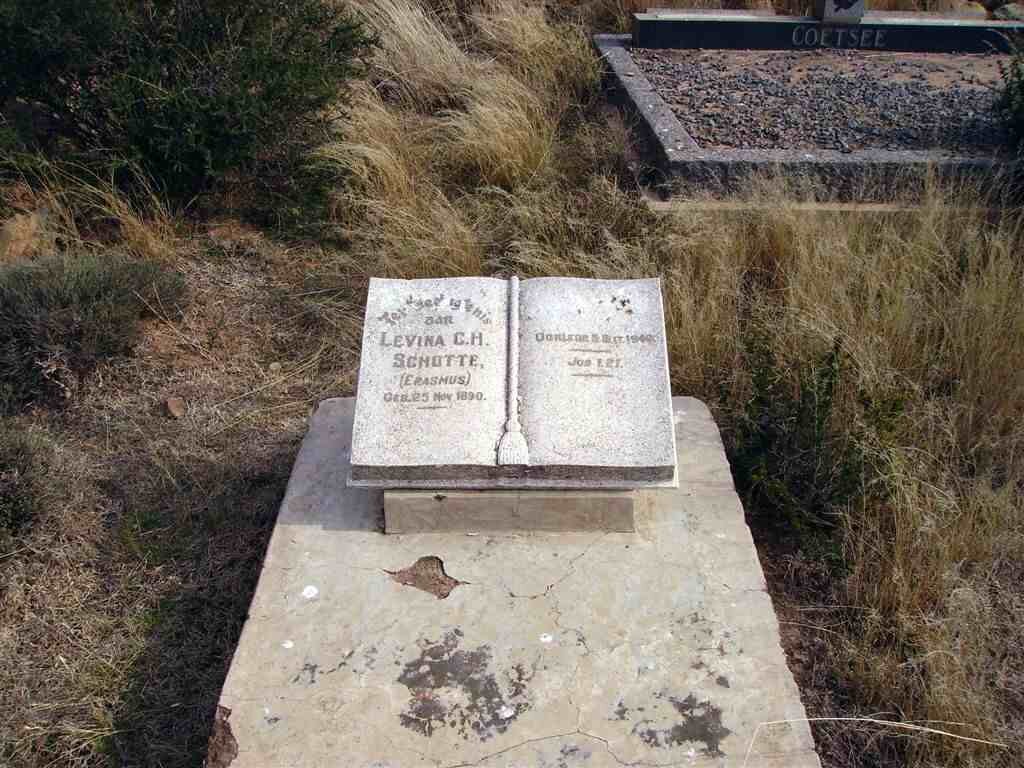 SCHUTTE Levina Catharina nee ERASMUS 1890-1940