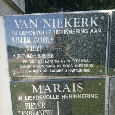 NIEKERK Willem Jacobus, van 1943-2016 :: MARAIS Pieter Terblanche 1951-2018