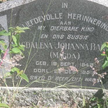BARNARD Magdalena Johanna 1943-1958