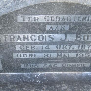 BOTHA Francois J. 1873-1959