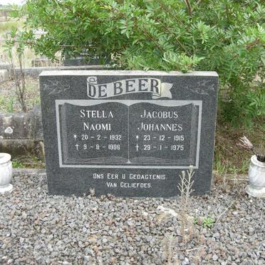 BEER Jacobus Johannes, de 1915-1975 :: DE BEER Stella Naomi 1932-1996