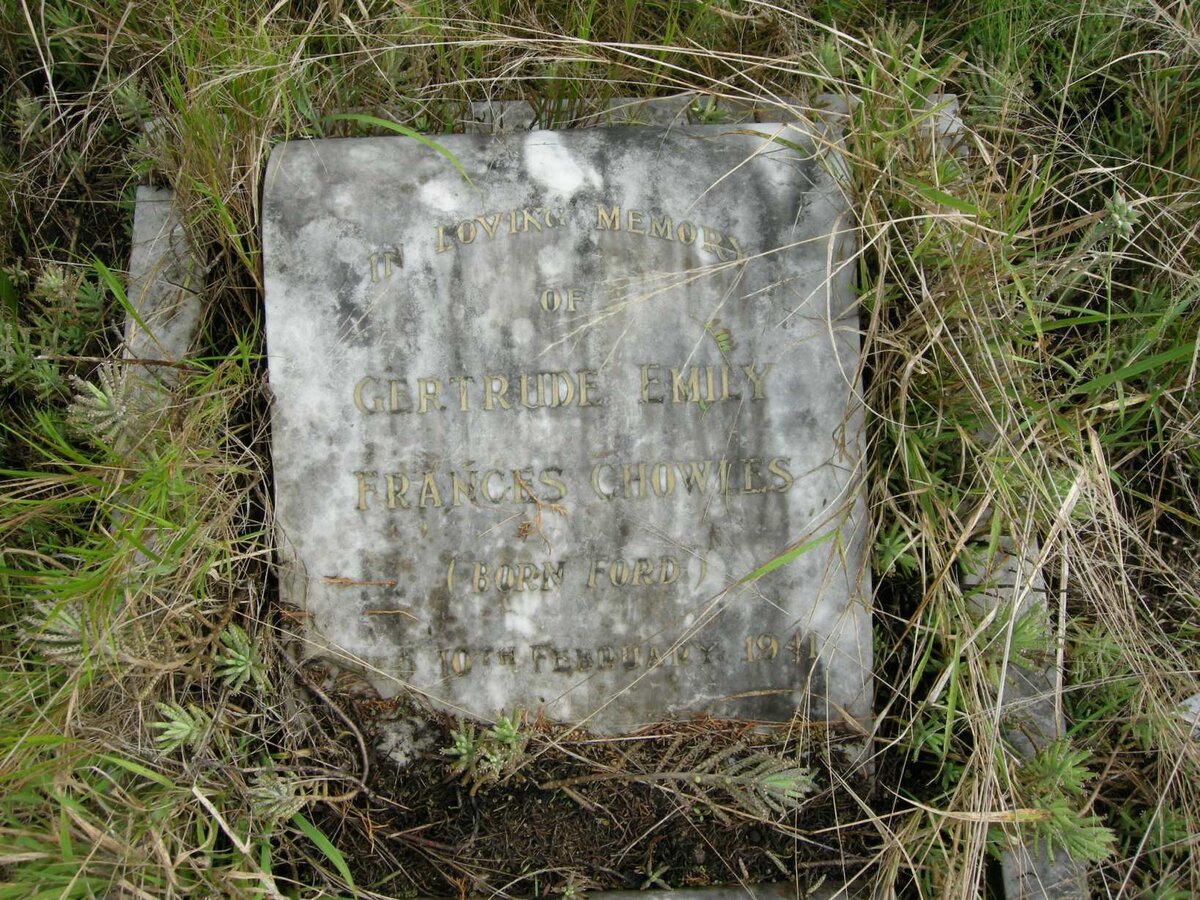 CHOWLES Gertrude Emily Frances nee FORD  -1941