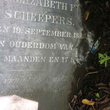 FULLER Jacoba Elizabeth nee SCHEEPERS -1886