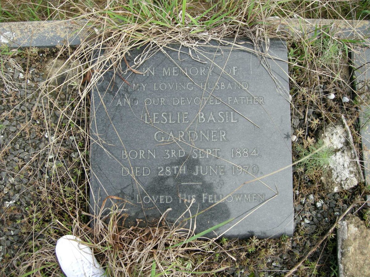 GARDNER Leslie Basil 1884-1970