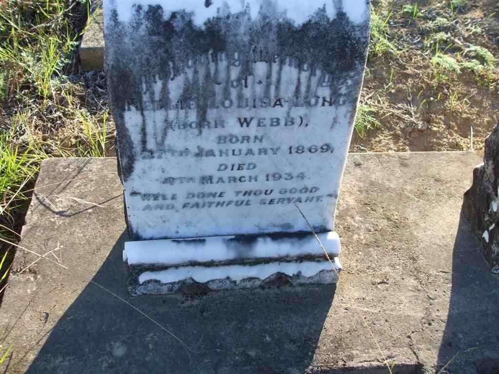 LONG Nellie Louisa nee WEBB 1869-1934