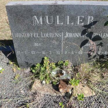 MULLER Christoffel Lourens 1902-1970 &amp; Johanna Magdalena 1905-2001