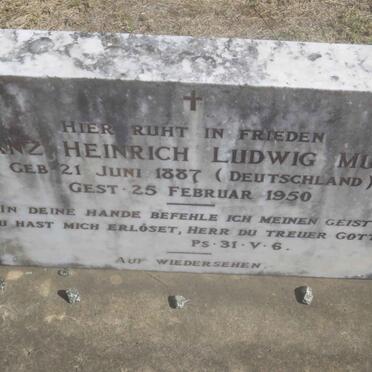 MUNDT Franz Heinrich Ludwig 1887-1950