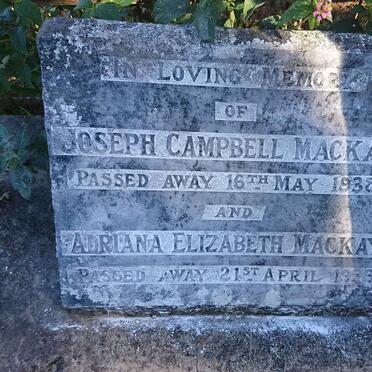 MACKAY Joseph Campbell -1938 &amp; Adriana Elizabeth -1938