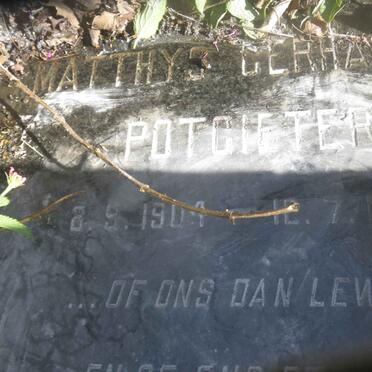 POTGIETER Matthys Gerhardus 1904-1973