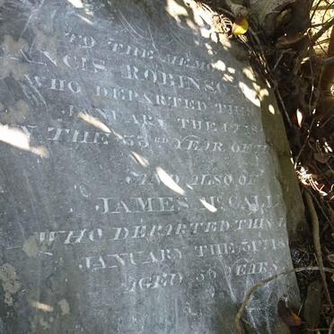 ROBINSON Francis -184? :: McCALL James -18??