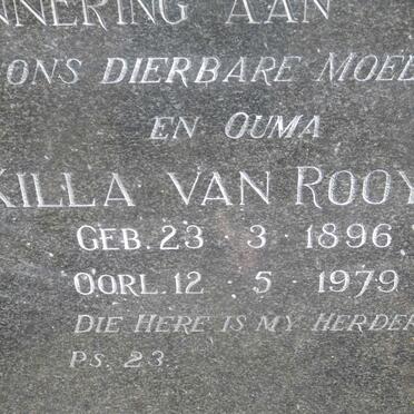 ROOYEN Albertus, van 1897-1958 &amp; Killa 1896-1979