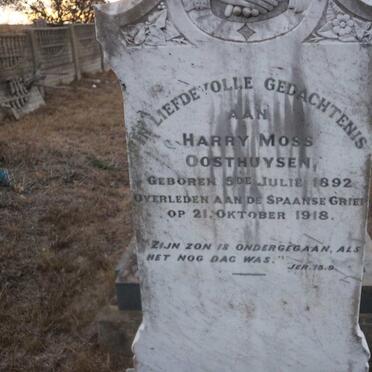 OOSTHUYSEN Harry Moss 1892-1918