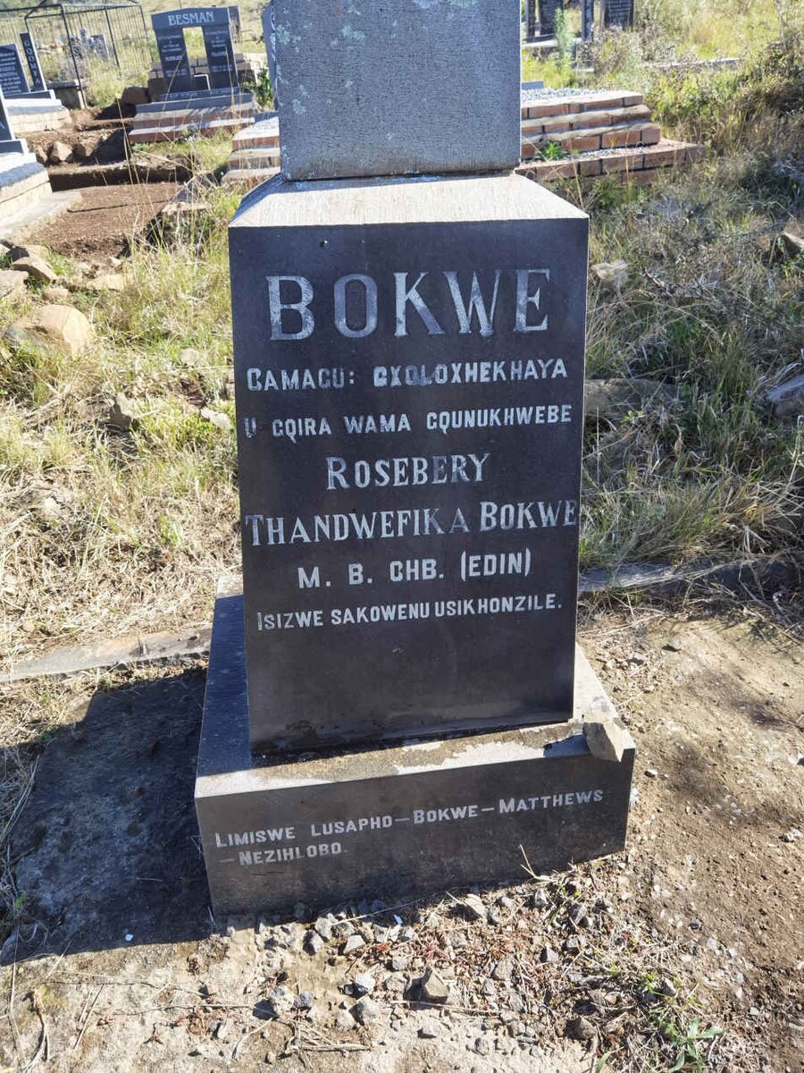 BOKWE Rosebery Thandwefika 