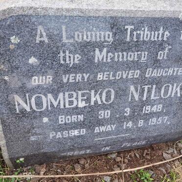 NTLOKO Nombeko 1948-1957