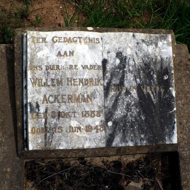ACKERMAN Willem Hendrik 1888-1948