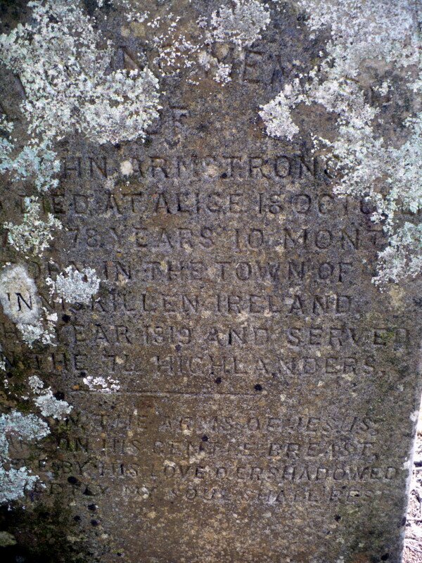 ARMSTRONG John 1819-1899