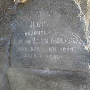 ANDERSON Jennie -1894