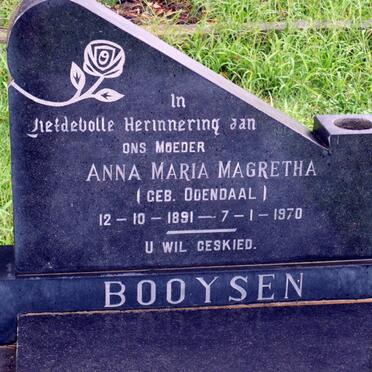 BOOYSEN Anna Maria Margretha nee ODENDAAL 1891-1970