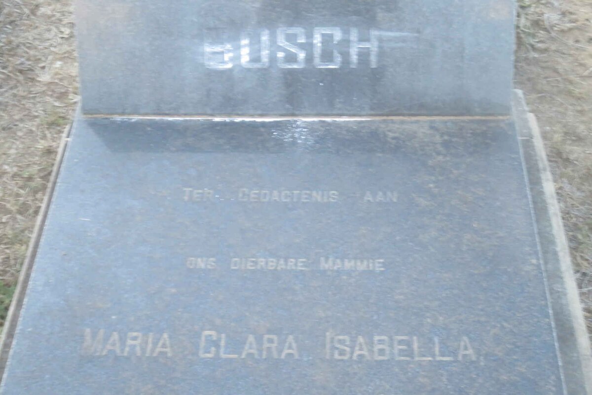 BOSCH Maria Clara Isabella previously DU PREEZ nee ELS 1897-1976