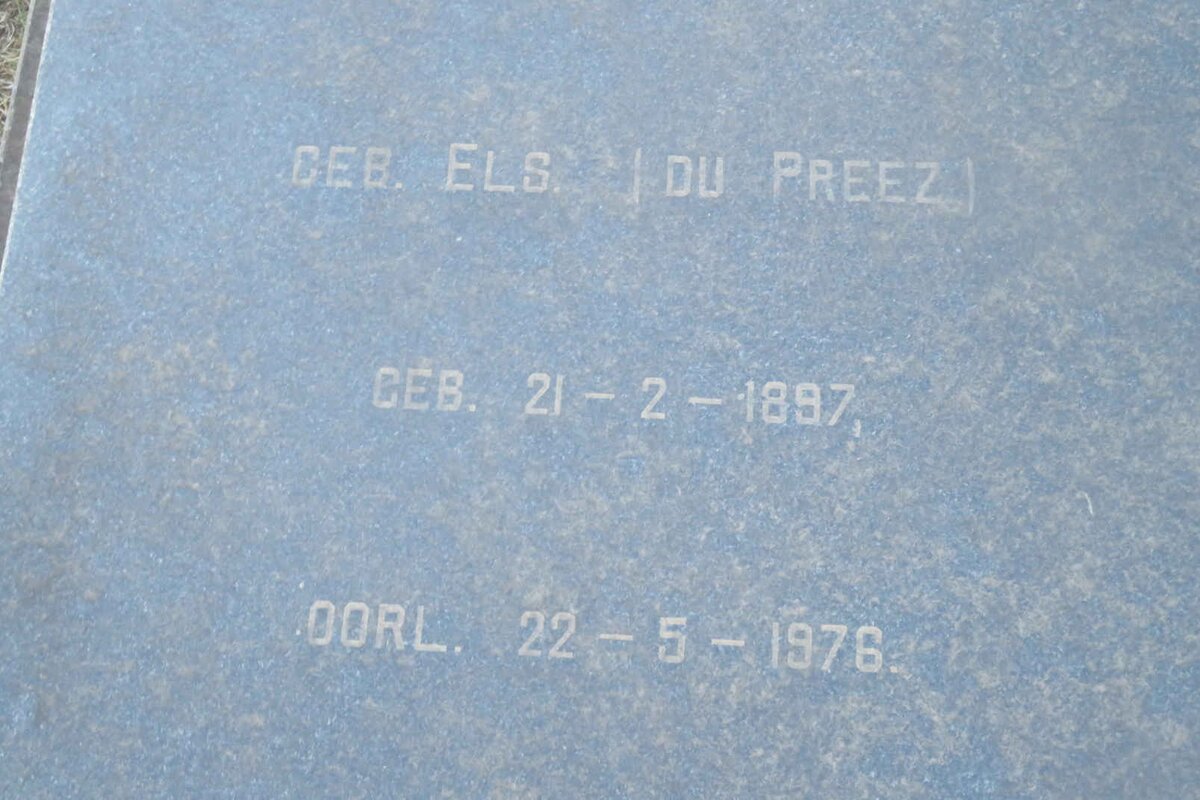 BOSCH Maria Clara Isabella previously DU PREEZ nee ELS 1897-1976