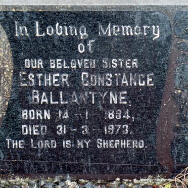BALLANTYNE Esther Constance 1894-1973