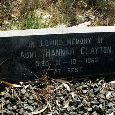 CLAYTON Hannah -1963