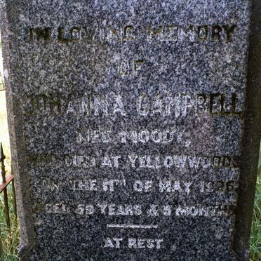 CAMPBELL Johanna nee MOODY -1926