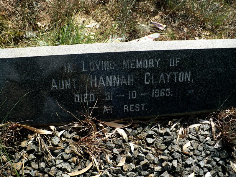 CLAYTON Hannah -1963