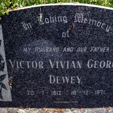 DEWEY Victor Vivian George 1912-1971