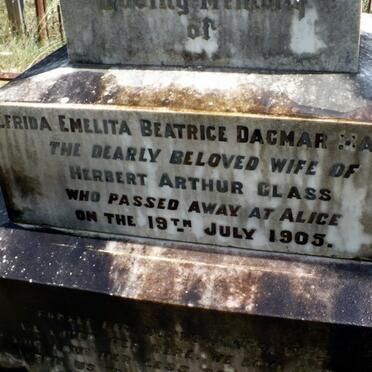 GLASS Elfrida Emelita Beatrice Dagmar Martin -1905