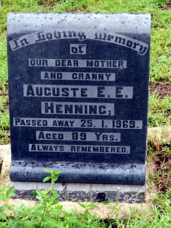 HENNING Auguste E.E. -1969