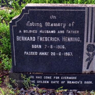 HENNING Bernard Frederick 1906-1967
