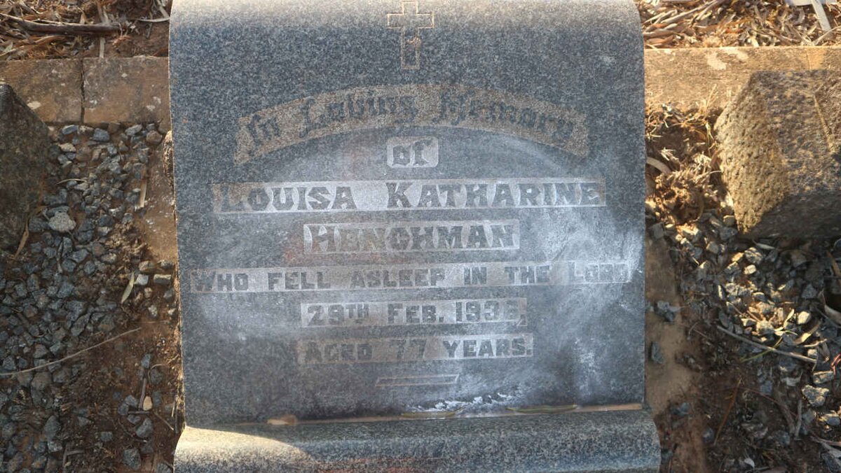 HENCHMAN Louisa Katharine -1936