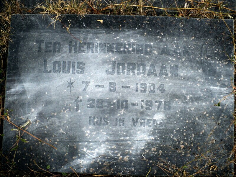 JORDAAN Louis 1904-1978