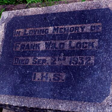 LOCK Frank Wild -1932